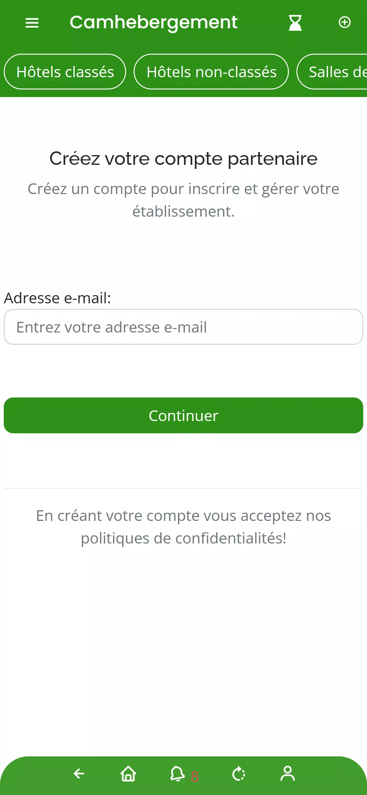 Camhebergement Screenshot4