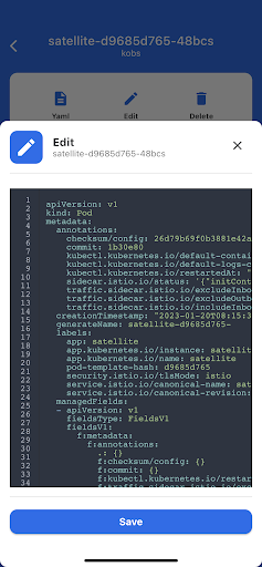 kubenav - Kubernetes Dashboard Screenshot6