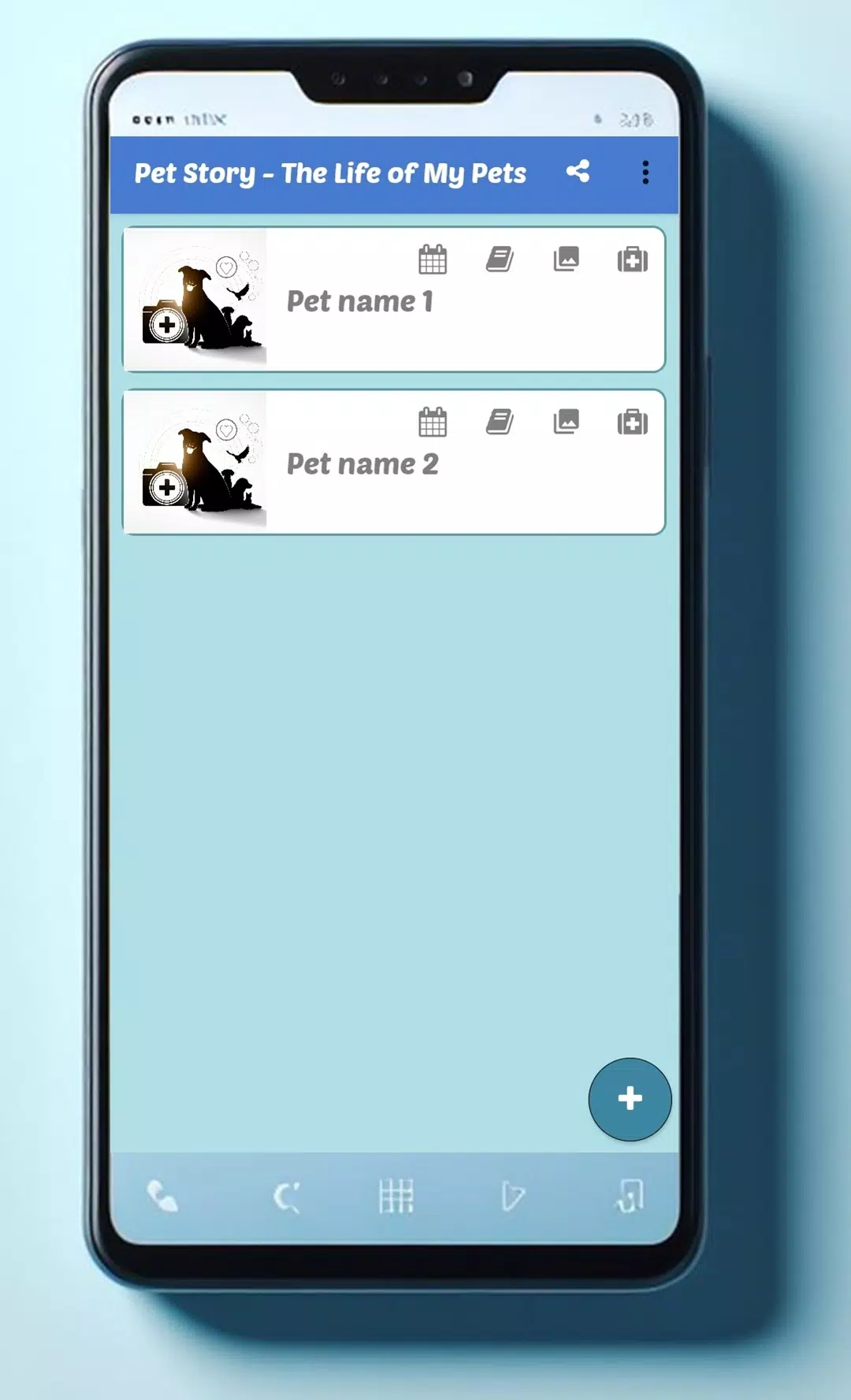 Pet care diary log - Pet Story Screenshot2