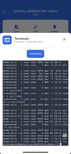 kubenav - Kubernetes Dashboard Screenshot5