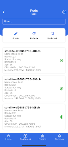 kubenav - Kubernetes Dashboard Screenshot2