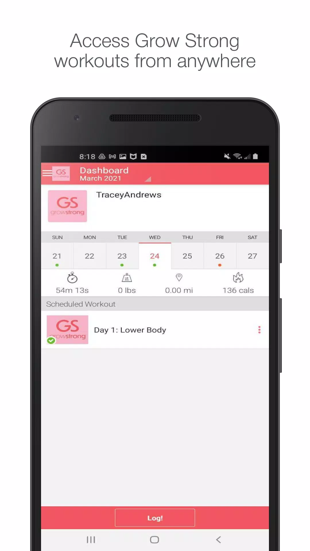 Grow Strong Screenshot1