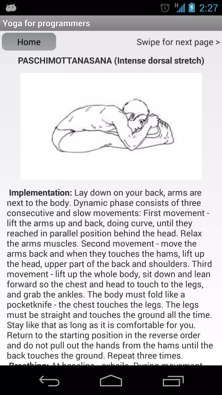 Yoga for programmers Screenshot2