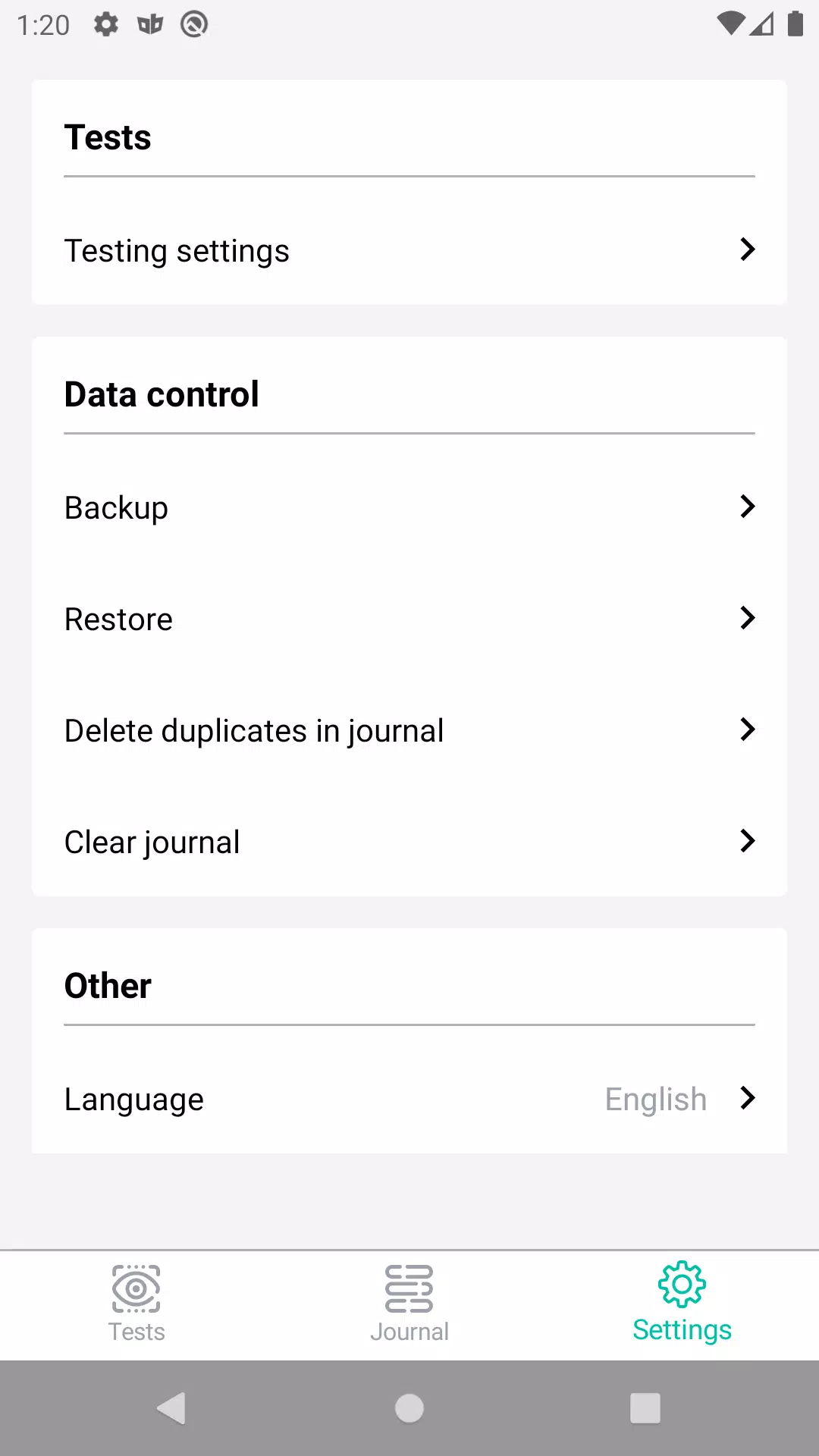 Eye Health Manager Screenshot2