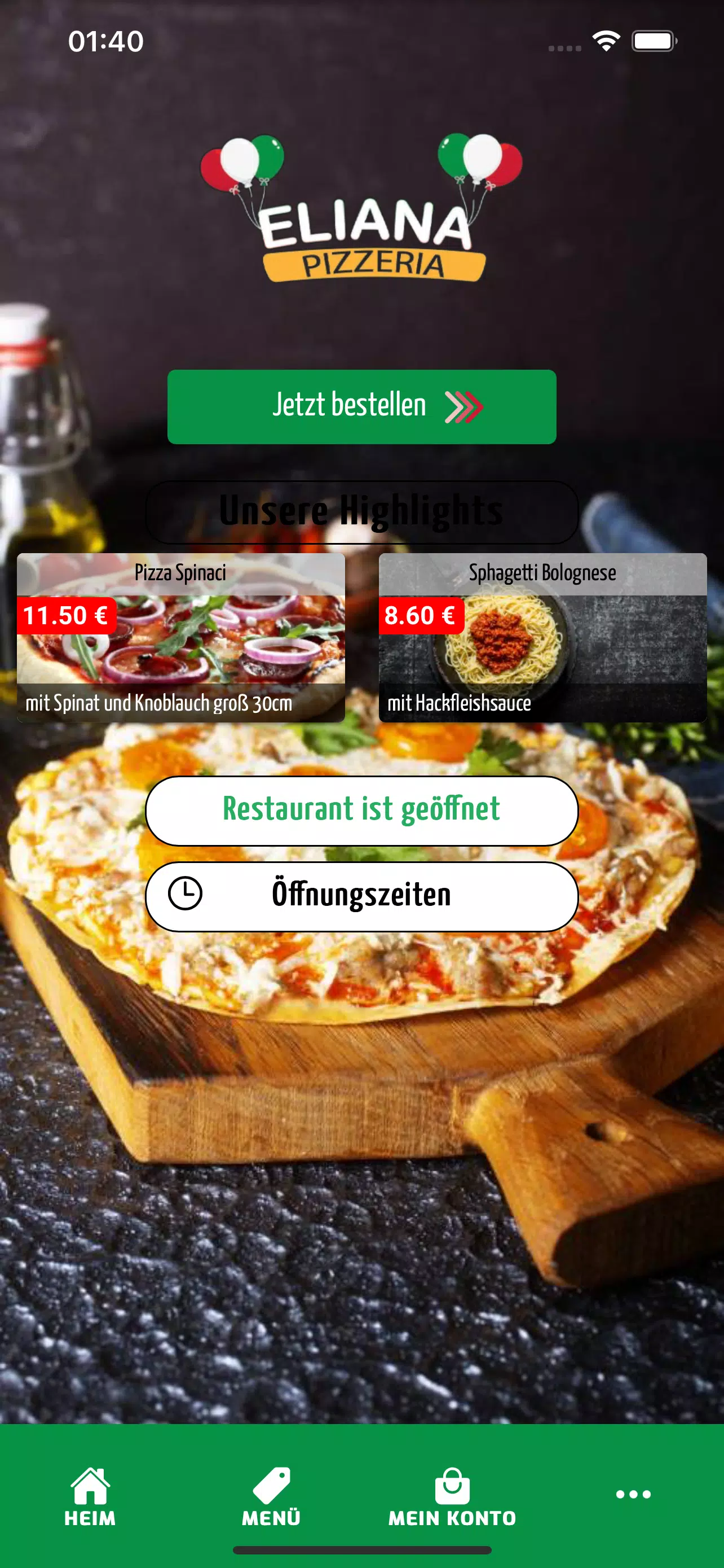 Eliana Pizzeria Screenshot1