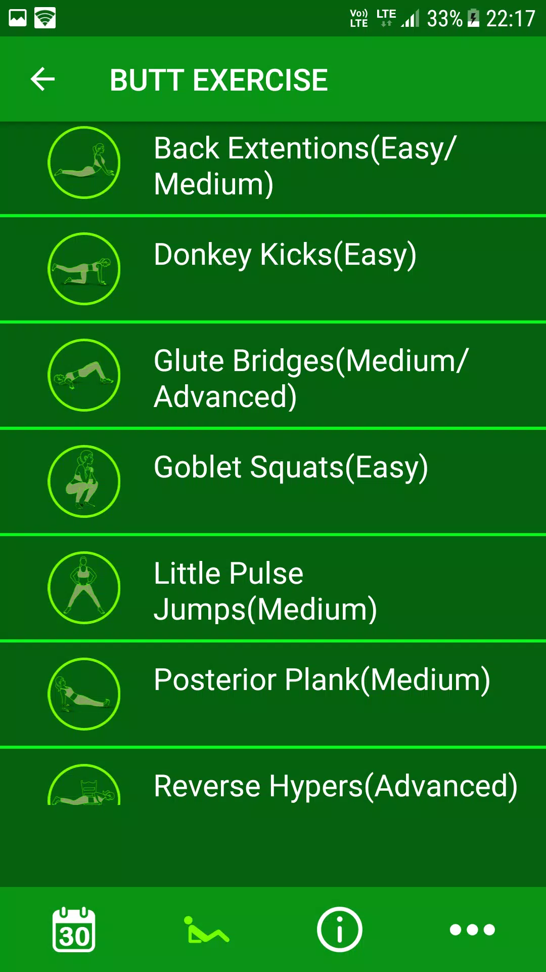 30 Day Butt Workout Challenges Screenshot6