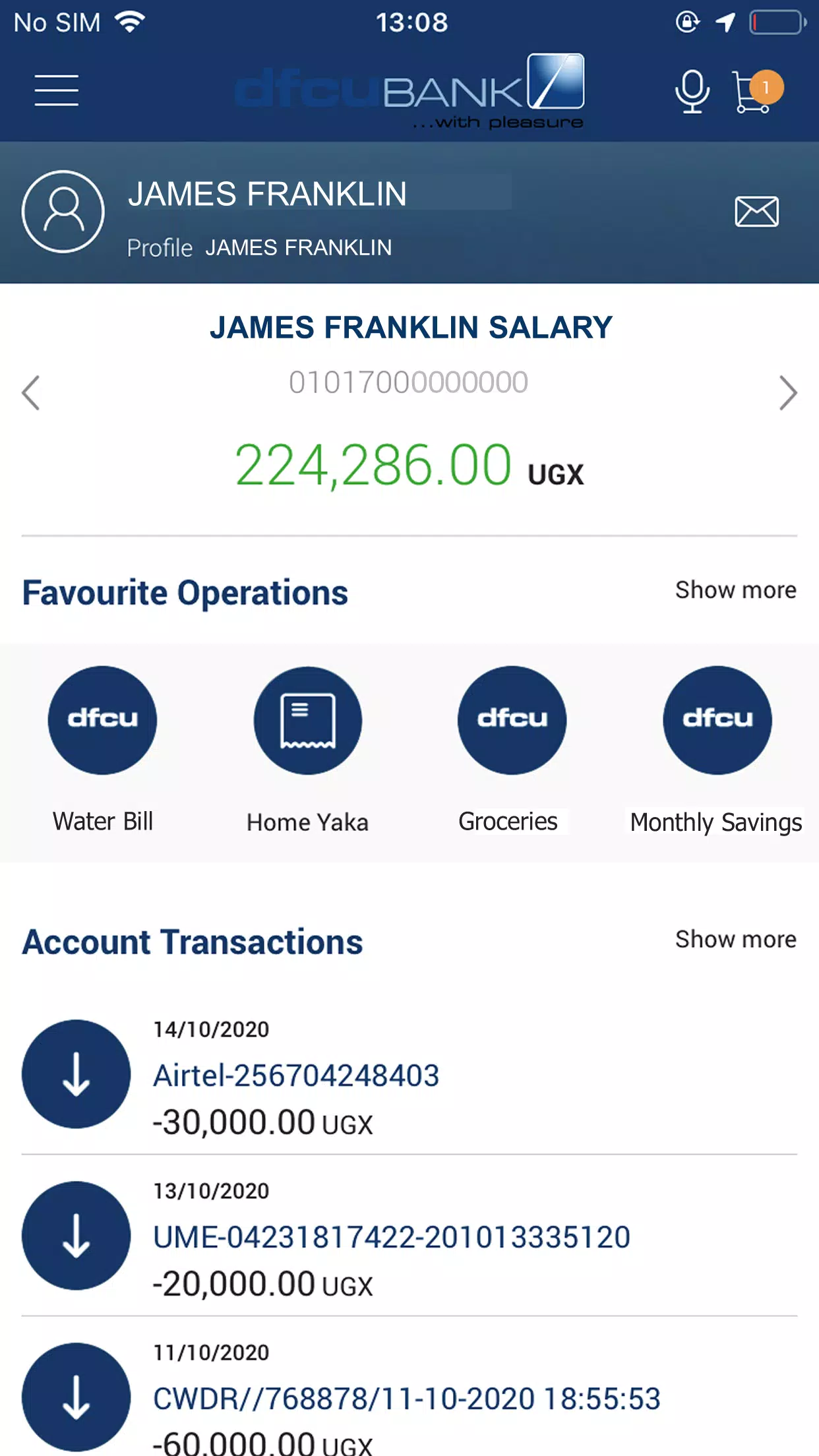 dfcu QuickApp Screenshot2