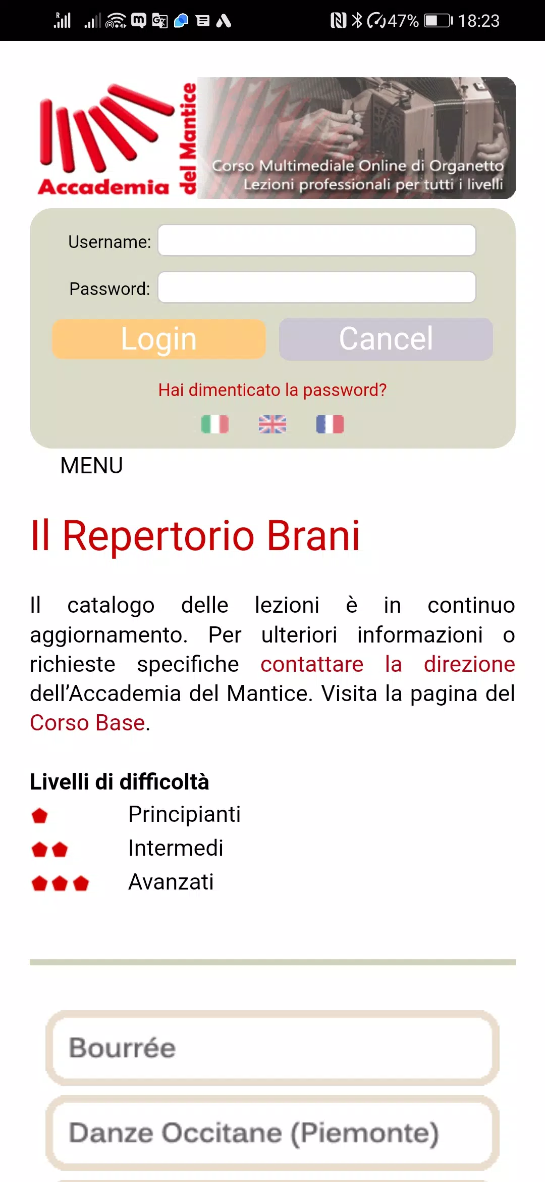 Corso di Organetto Screenshot4