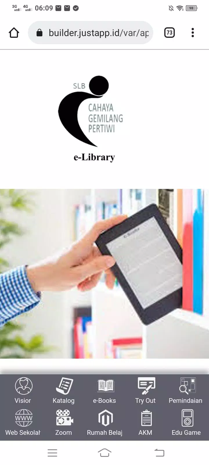 e-Library SLB Cahaya Gemilang Screenshot2