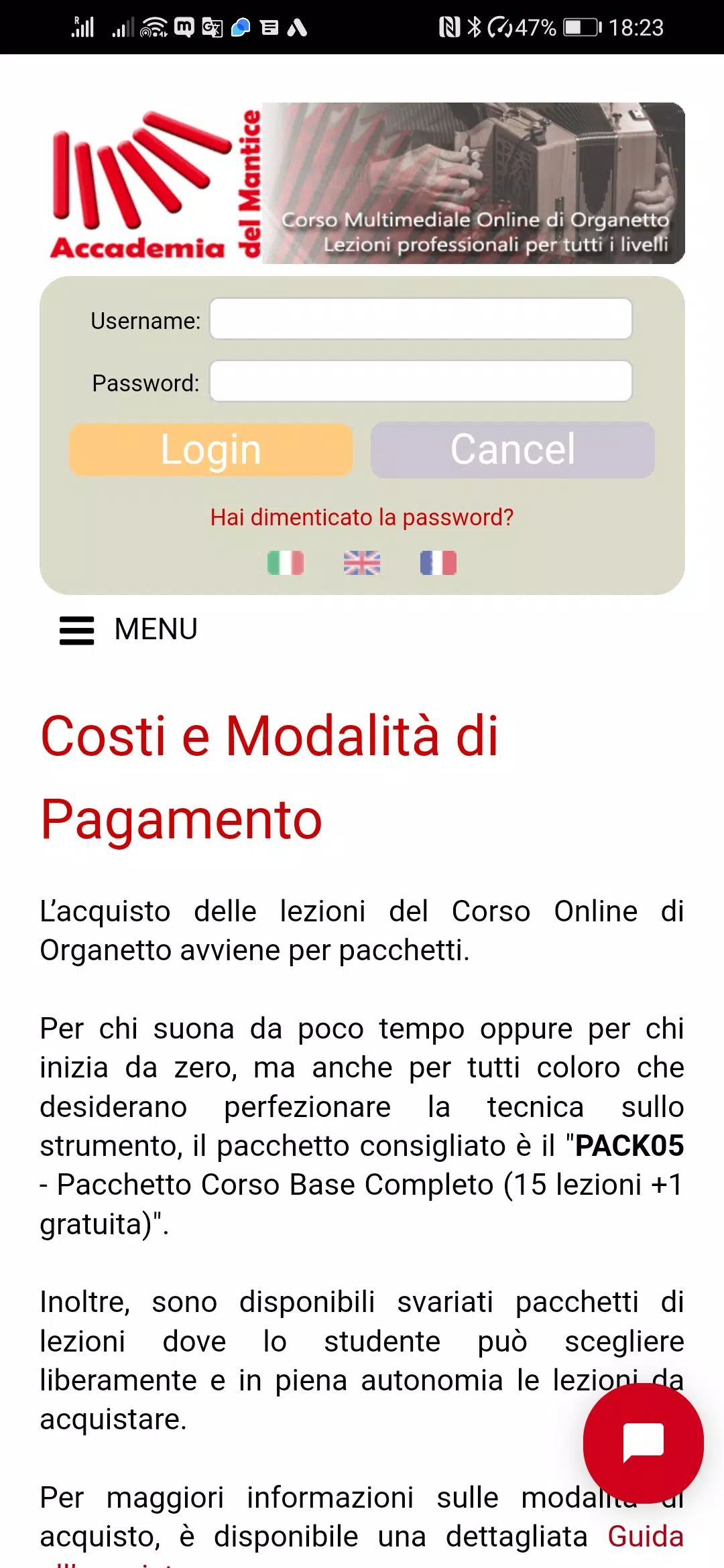 Corso di Organetto Screenshot5
