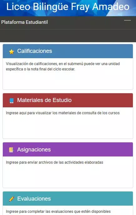 Liceo Fray Amadeo Screenshot2