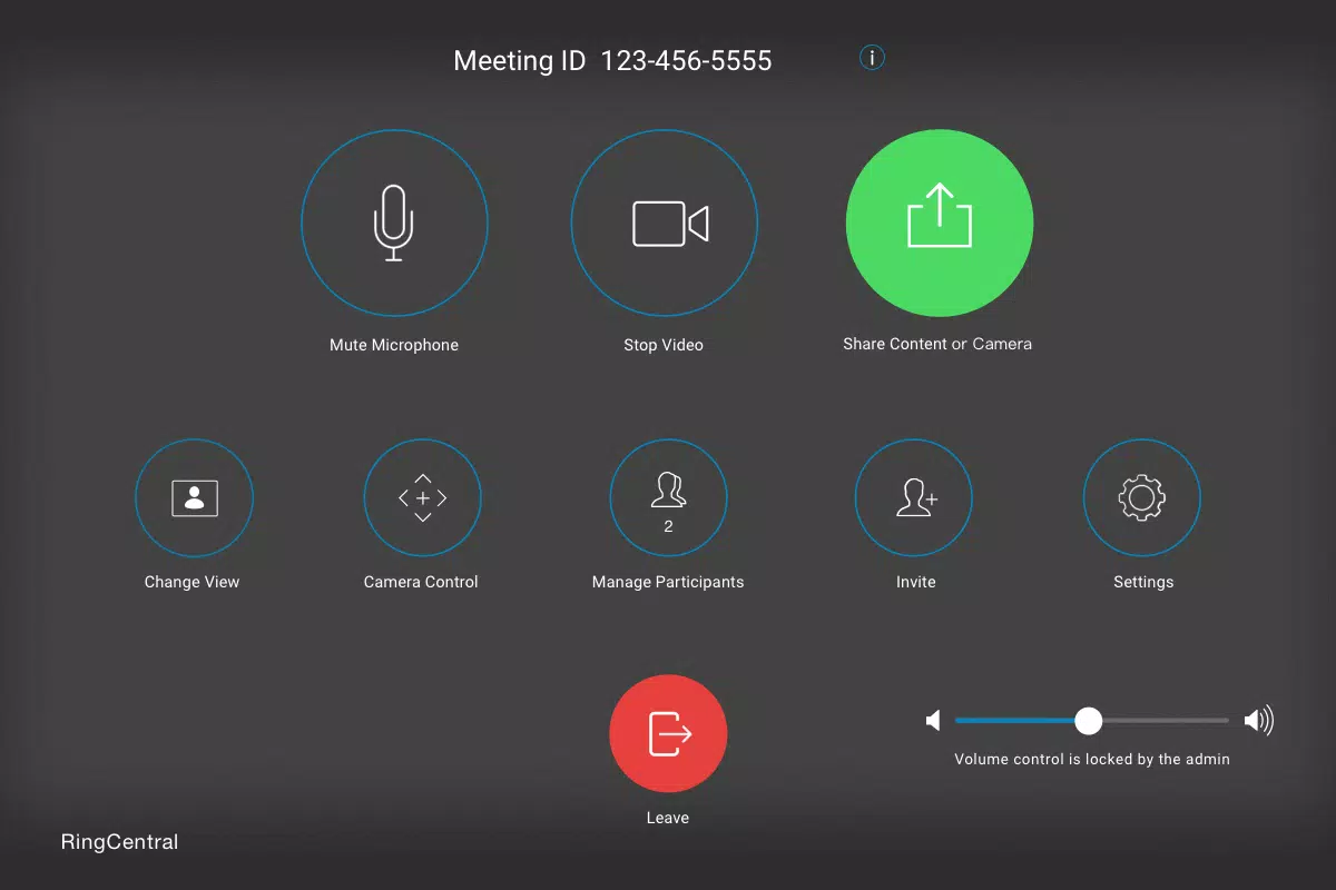 RingCentral Meetings Rooms Screenshot8