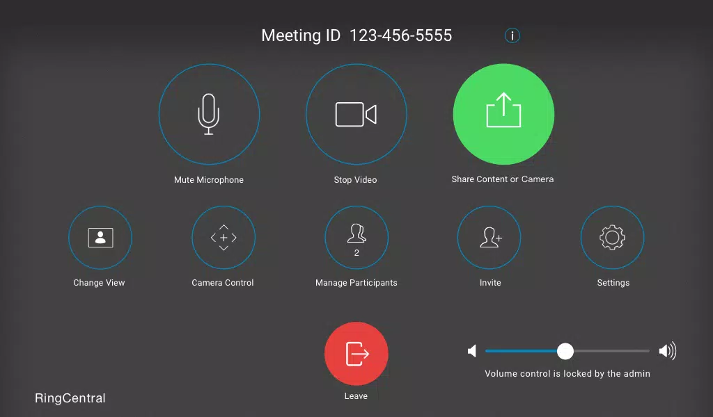 RingCentral Meetings Rooms Screenshot3