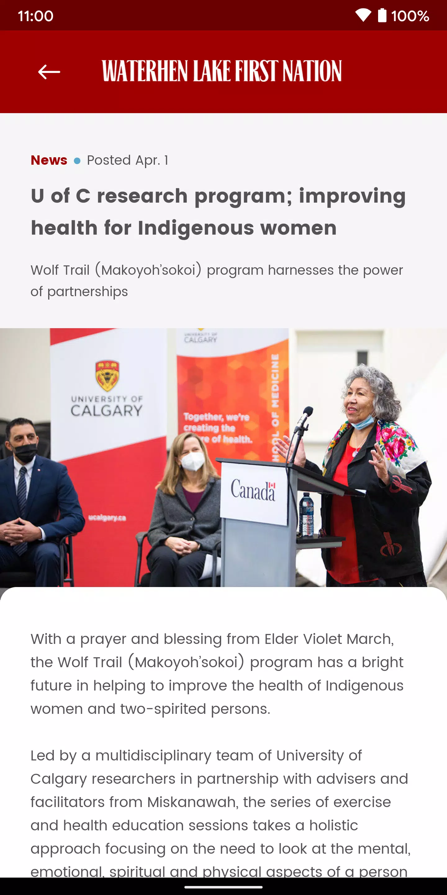Waterhen Lake First Nation Screenshot3