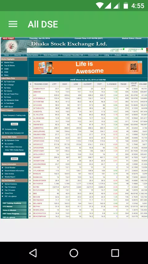 Dhaka Share Bazar Screenshot4