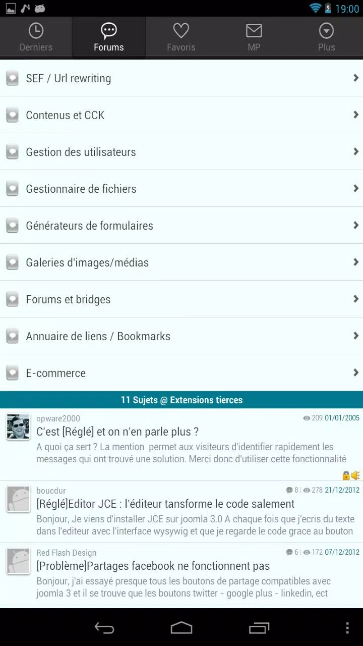 Forum Joomla!FR Screenshot2