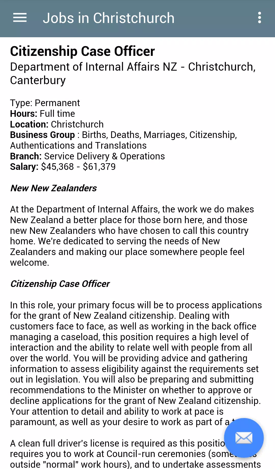 Jobs in Christchurch Screenshot4