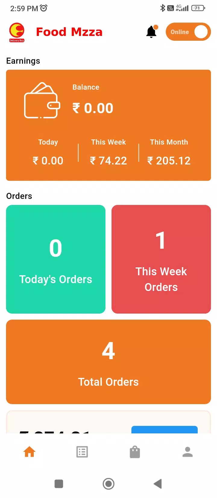 Food Mzza Driver Screenshot1