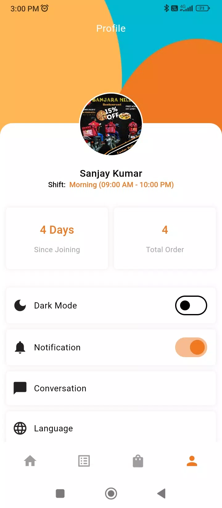 Food Mzza Driver Screenshot7