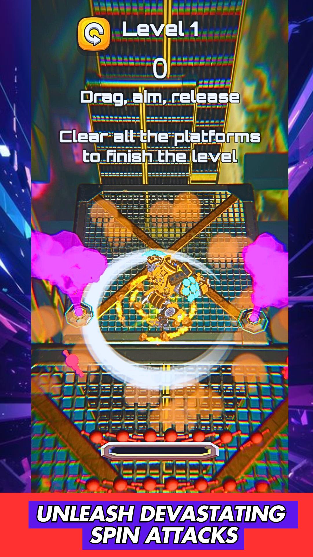 Mech spinner burst fight game Screenshot3