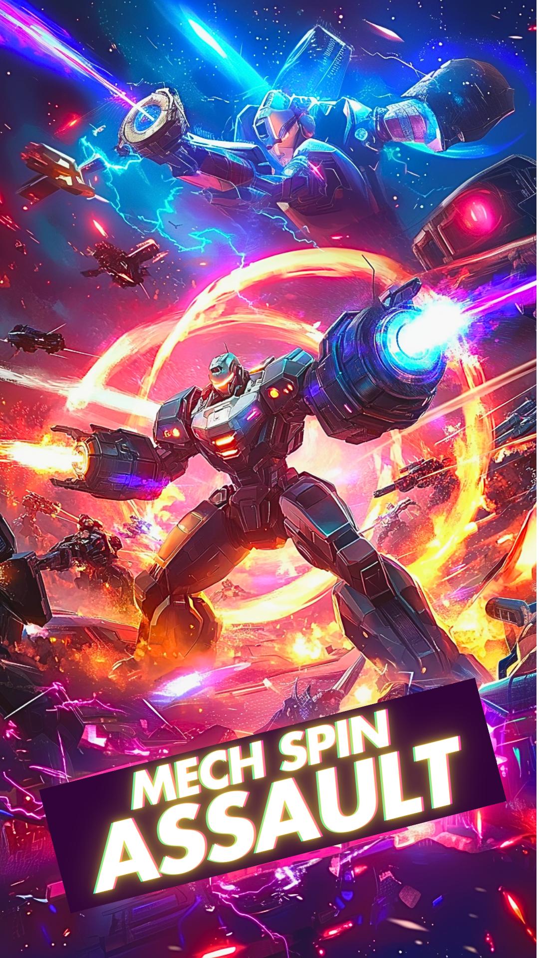 Mech spinner burst fight game Screenshot1