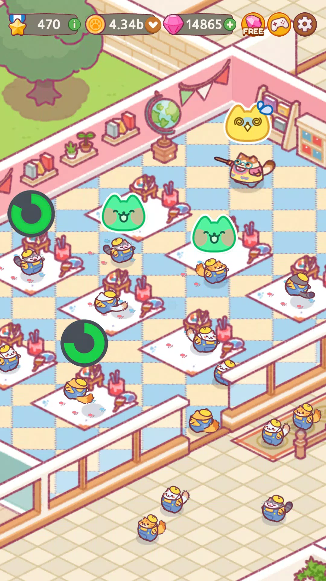 Cat School : Idle Cute Tycoon Screenshot3