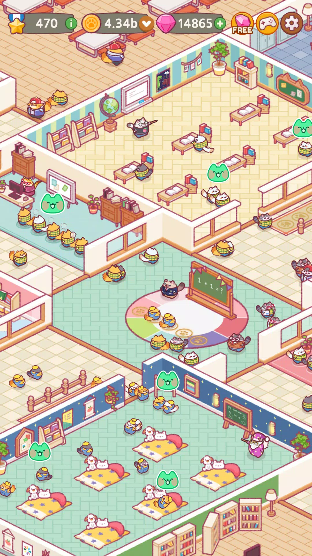 Cat School : Idle Cute Tycoon Screenshot5