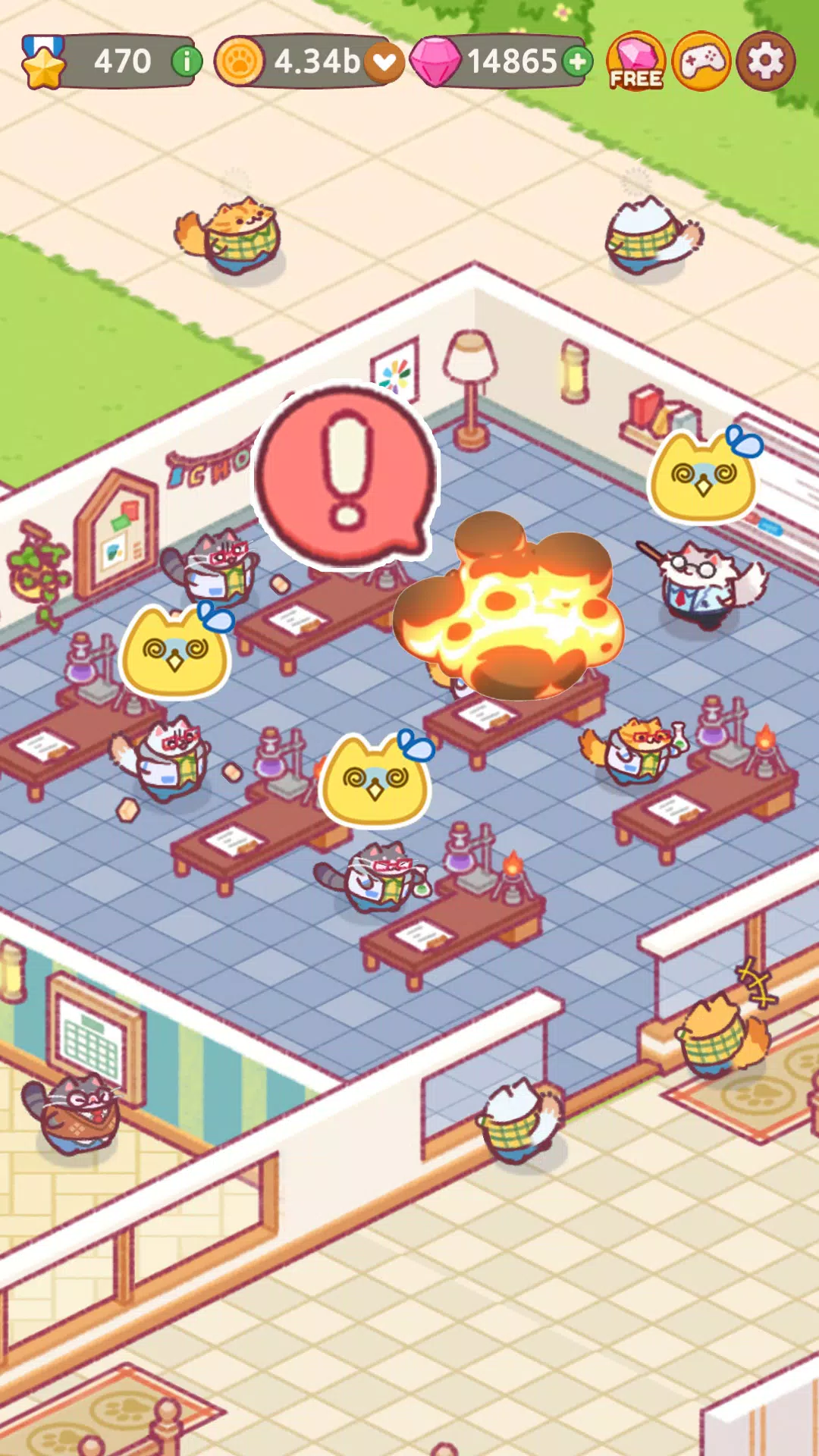 Cat School : Idle Cute Tycoon Screenshot4