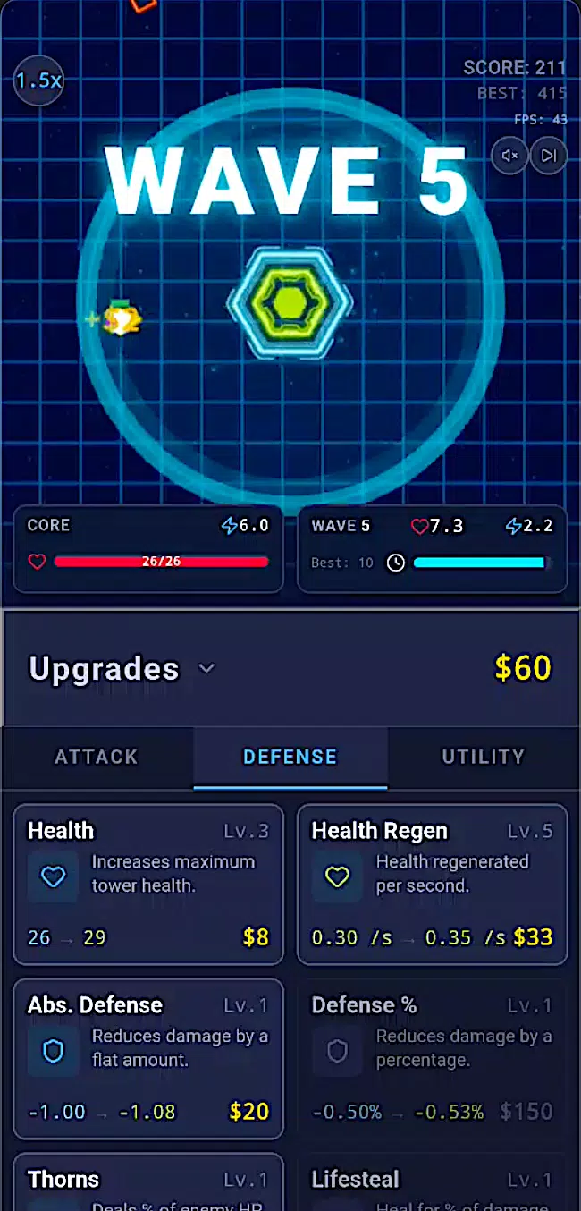 Neon Tower Defense Screenshot3